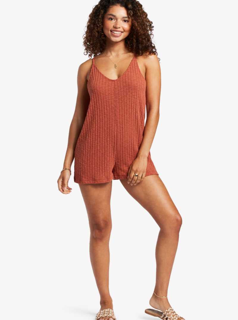 Combinaison Roxy On Our Way Knit V-Neck Romper Femme | 608371FTY