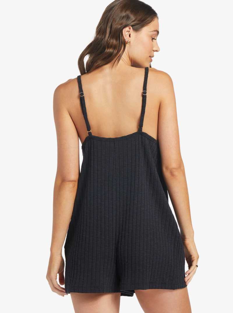 Combinaison Roxy On Our Way Knit V-Neck Romper Femme Grise Foncé | 918653EUN