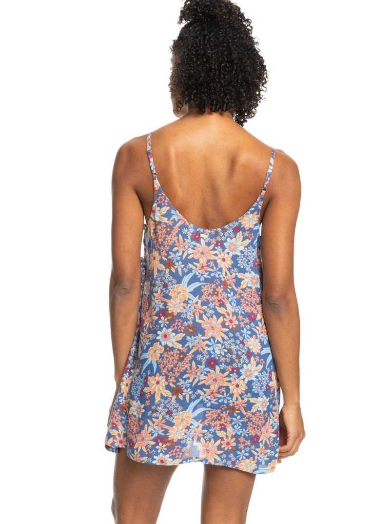 Cover Ups Roxy Beachy Vibes Printed Beach Femme Bleu | 452967ONQ
