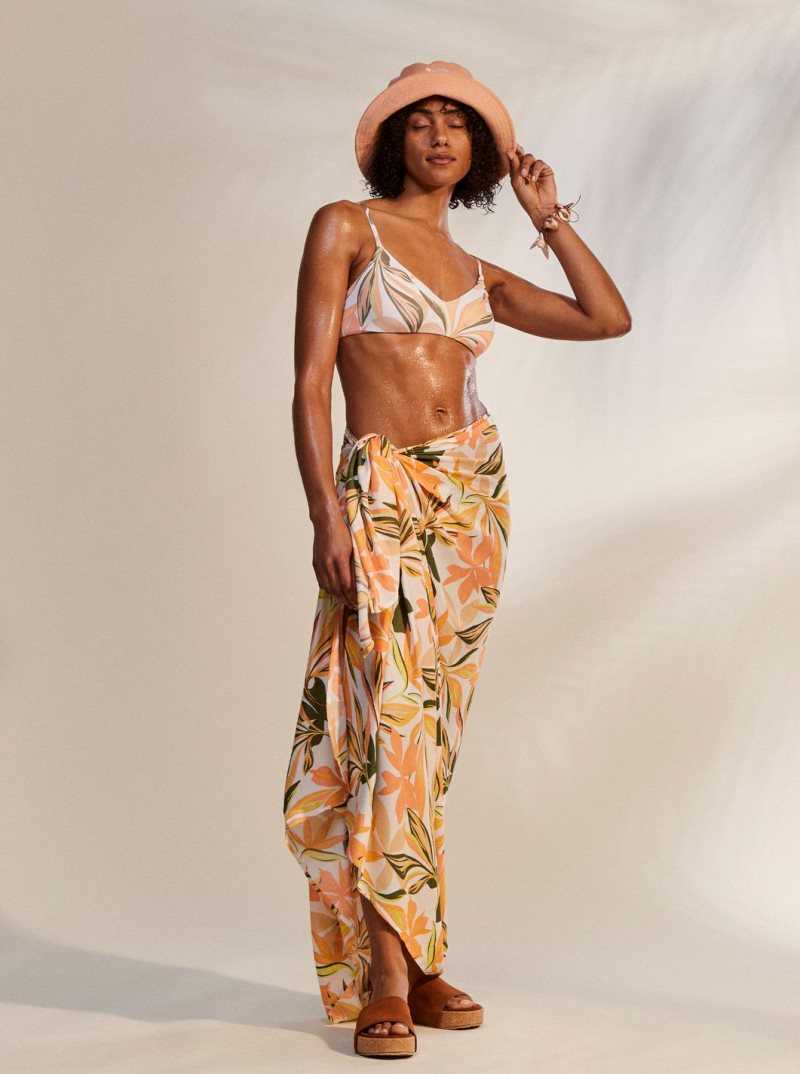 Cover Ups Roxy Cool And Lovely Sarong Femme Blanche | 786924FJL