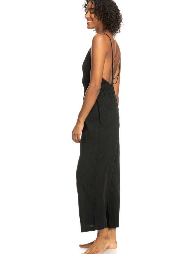 Cover Ups Roxy Never Ending Summer Lanières Jumpsuit Femme Grise Foncé | 312495LPT