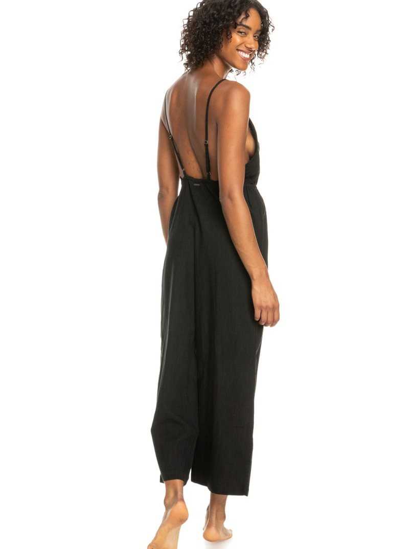 Cover Ups Roxy Never Ending Summer Lanières Jumpsuit Femme Grise Foncé | 312495LPT
