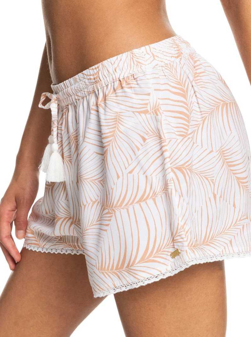 Cover Ups Roxy Salty Tan Shorts Femme | 713054TYH