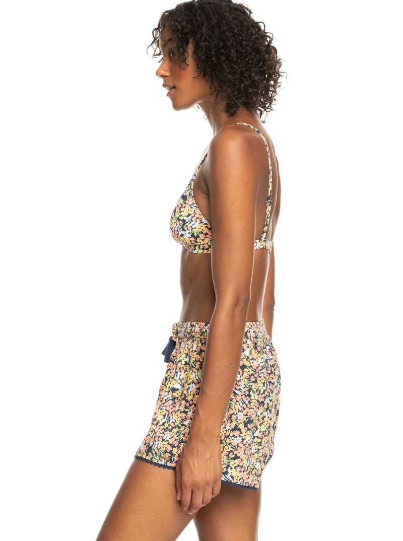 Cover Ups Roxy Salty Tan Shorts Femme Indigo | 049261WGU