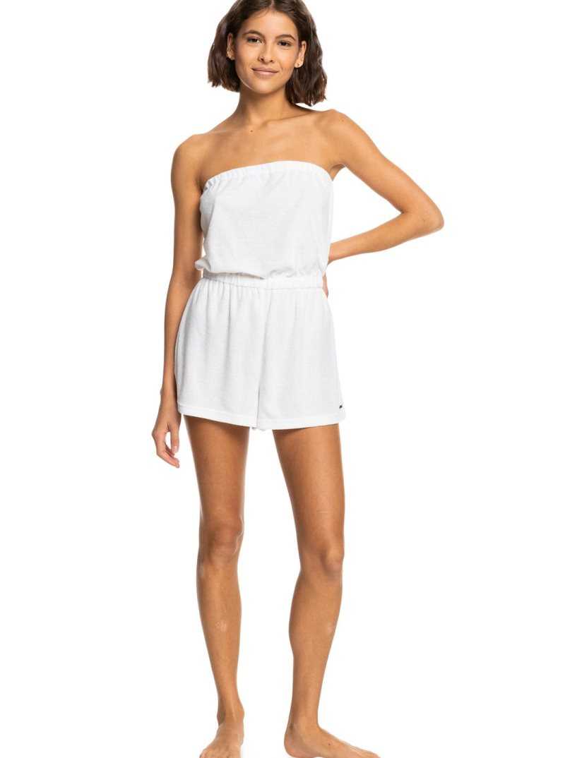 Cover Ups Roxy Special Feeling Romper Femme Blanche | 847591MBH