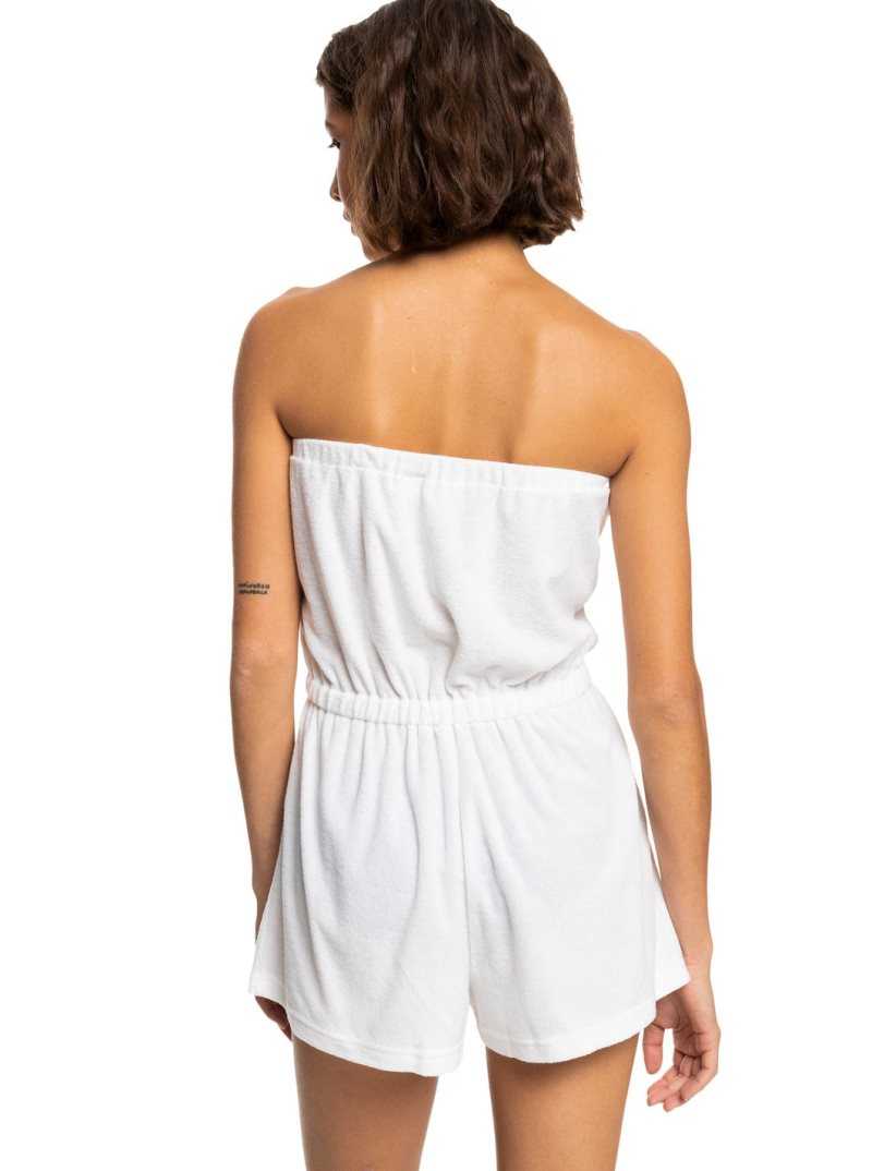 Cover Ups Roxy Special Feeling Romper Femme Blanche | 847591MBH
