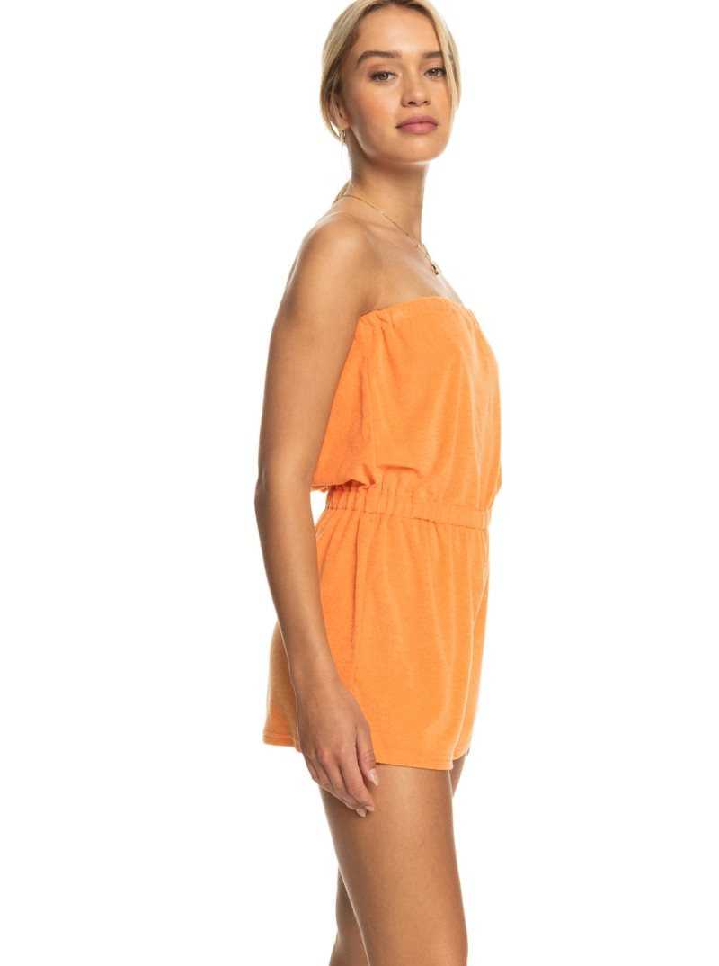 Cover Ups Roxy Special Feeling Romper Femme Orange | 847951DBR