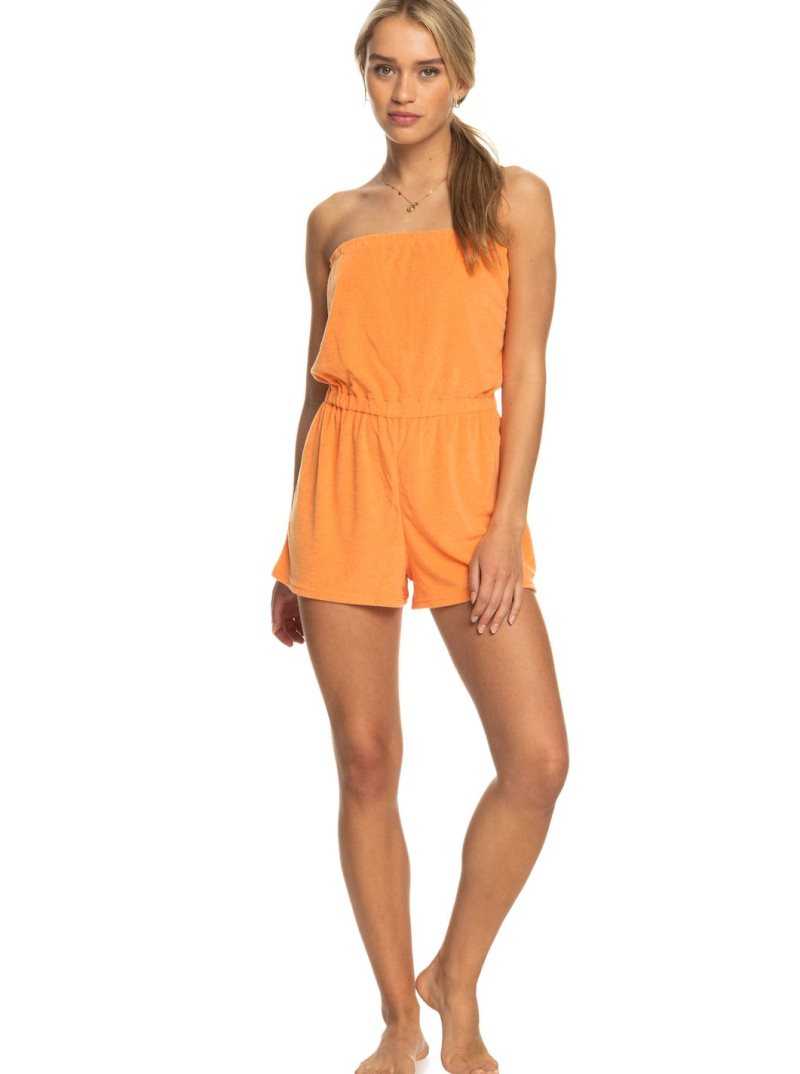 Cover Ups Roxy Special Feeling Romper Femme Orange | 847951DBR