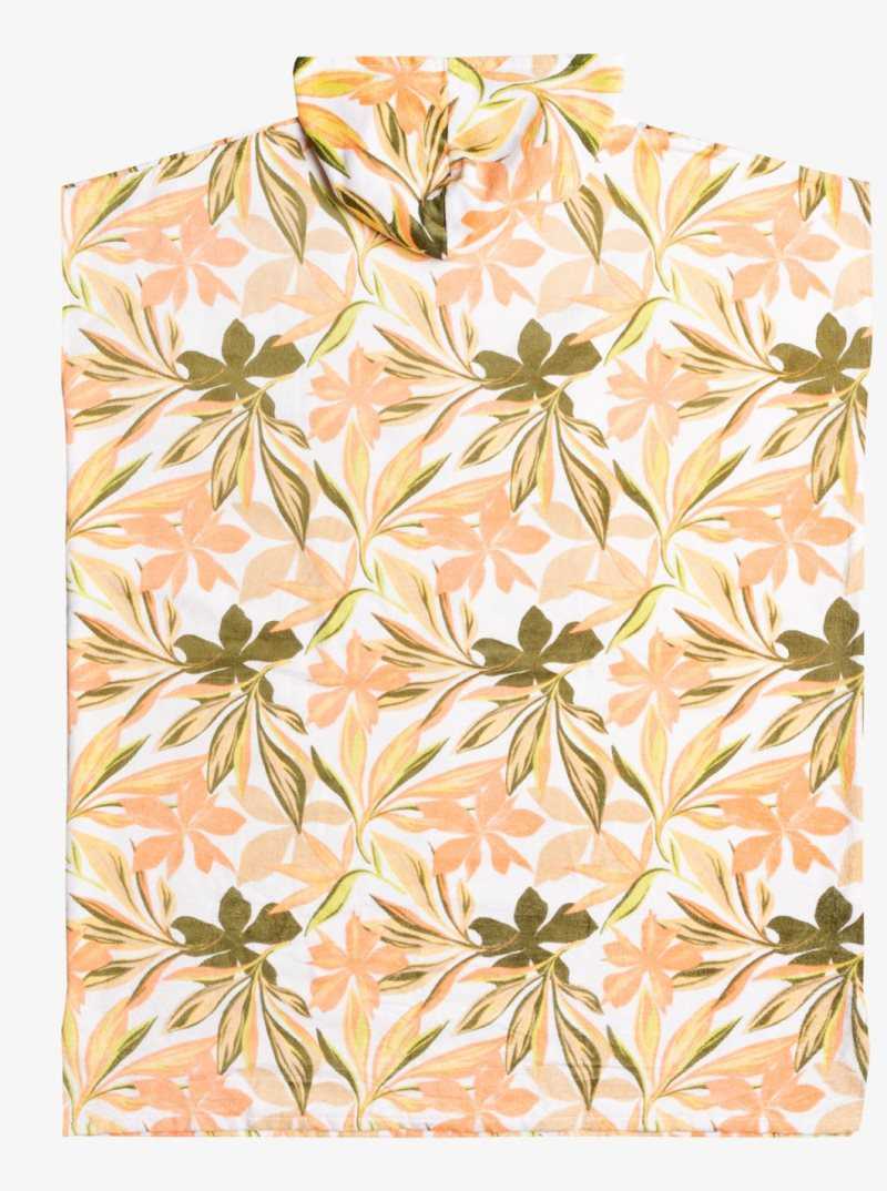 Cover Ups Roxy Stay Magical Printed Encapuchonné Changing Towel Femme Blanche | 328197YNF