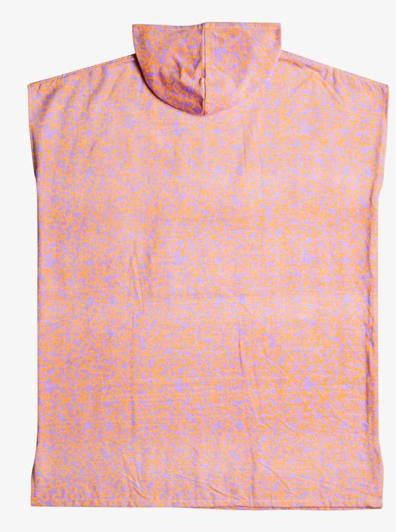 Cover Ups Roxy Stay Magical Printed Encapuchonné Changing Towel Femme Orange | 379681HBA