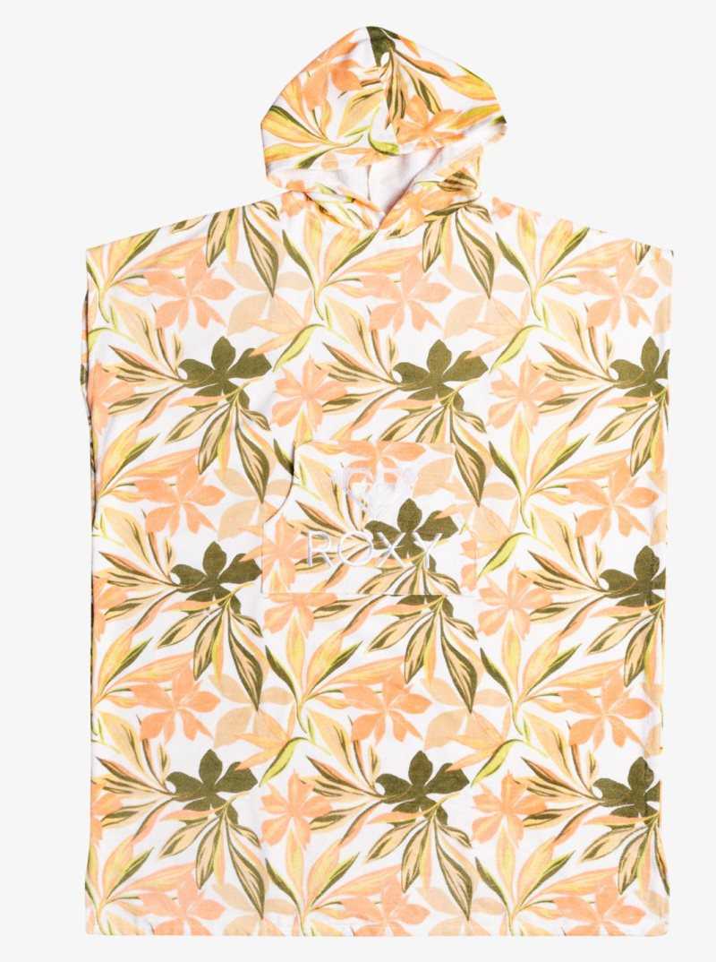 Cover Ups Roxy Stay Magical Printed Encapuchonné Changing Towel Femme Vert Olive Vert | 784563KBZ