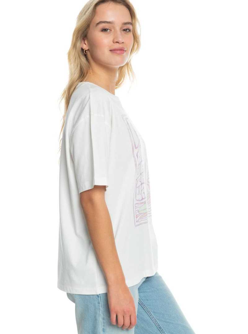 Debardeur Roxy Barrel Day T-Shirt Femme Blanche | 063285QES