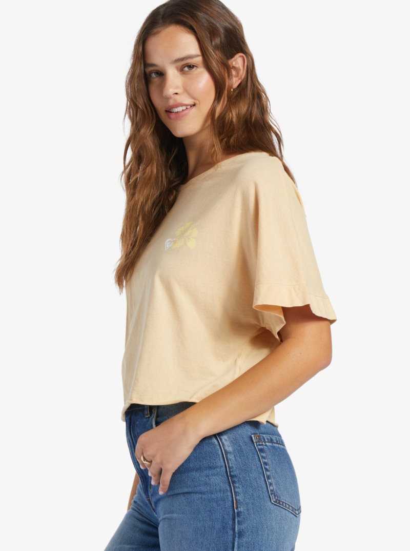 Debardeur Roxy Better Beach T-Shirt Femme Beige | 740859LXE