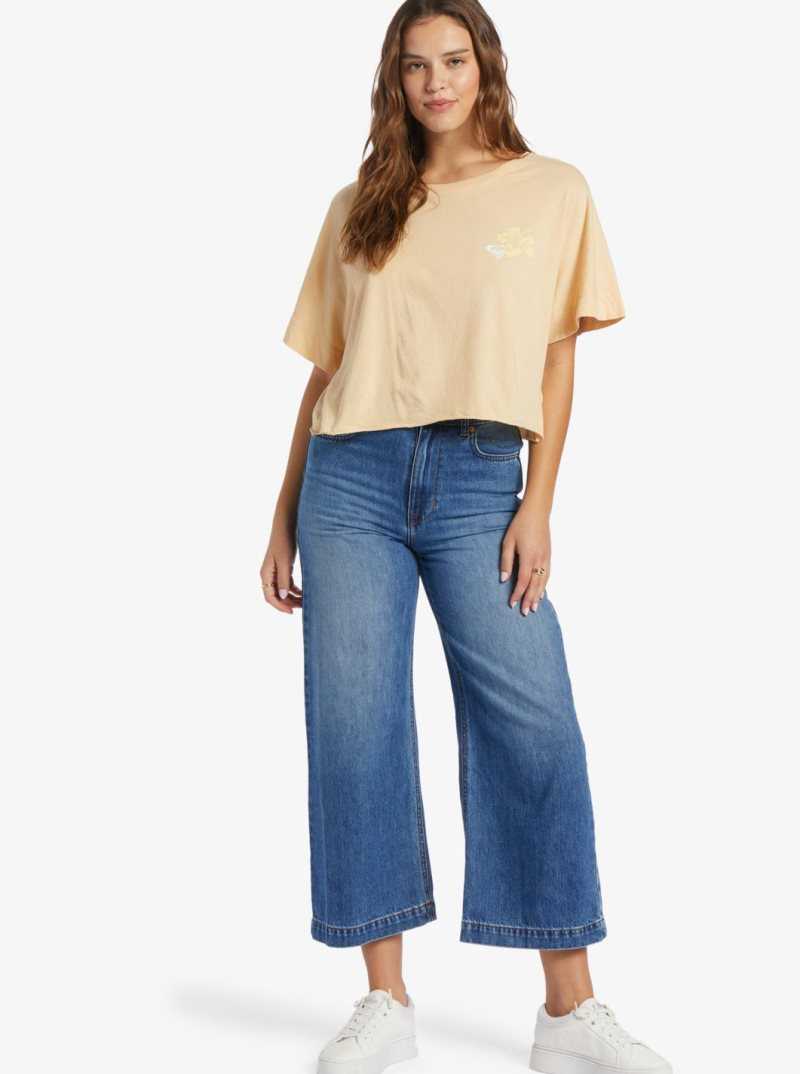 Debardeur Roxy Better Beach T-Shirt Femme Beige | 740859LXE