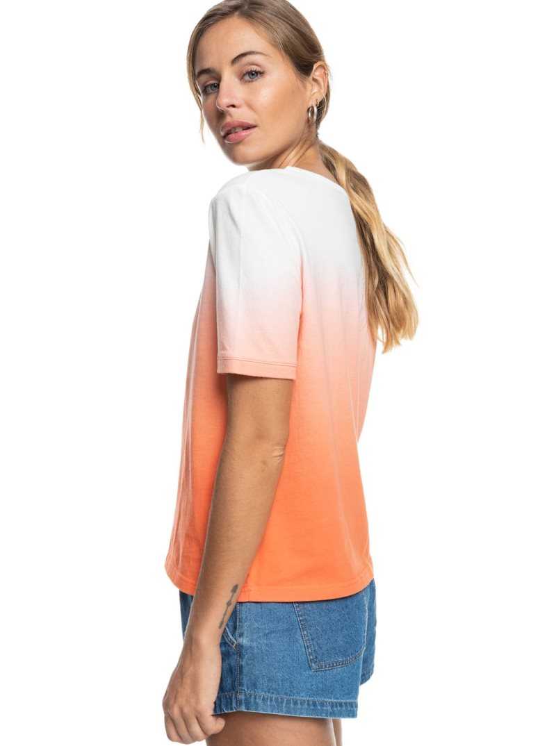 Debardeur Roxy Biarritz Vibes Corta Sleeve T-Shirt Femme Corail | 134579FZS