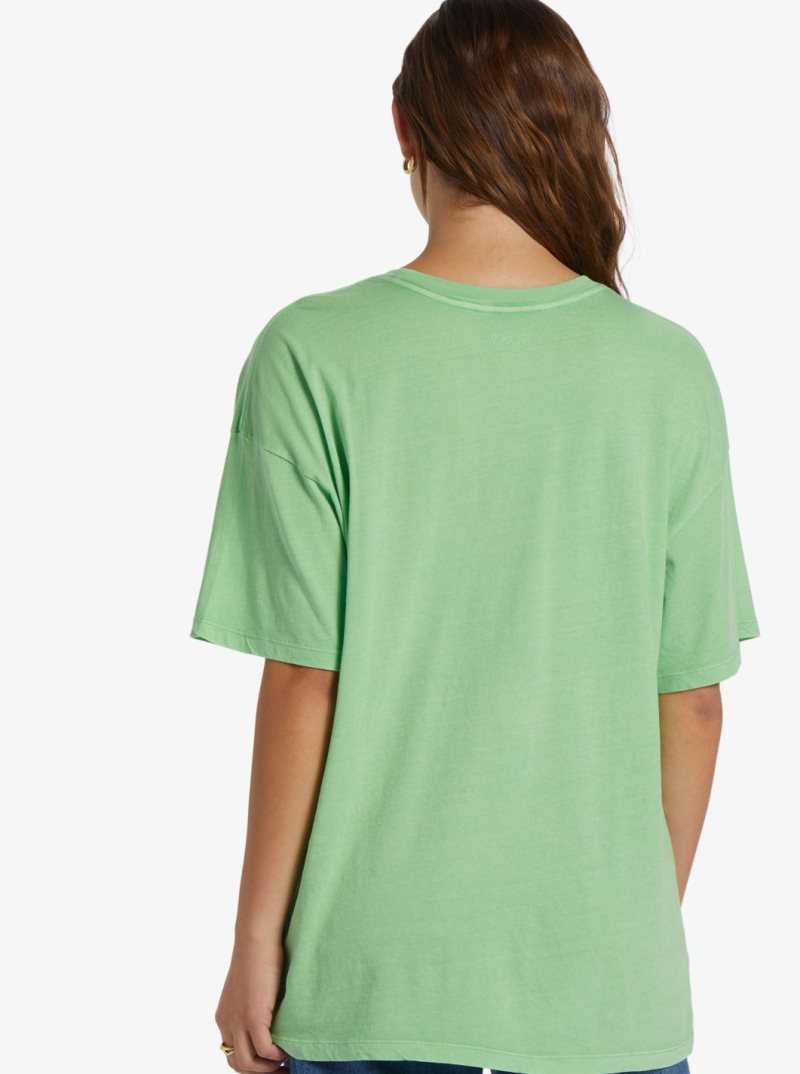 Debardeur Roxy Circle Time T-Shirt Femme Vert | 804379KHB