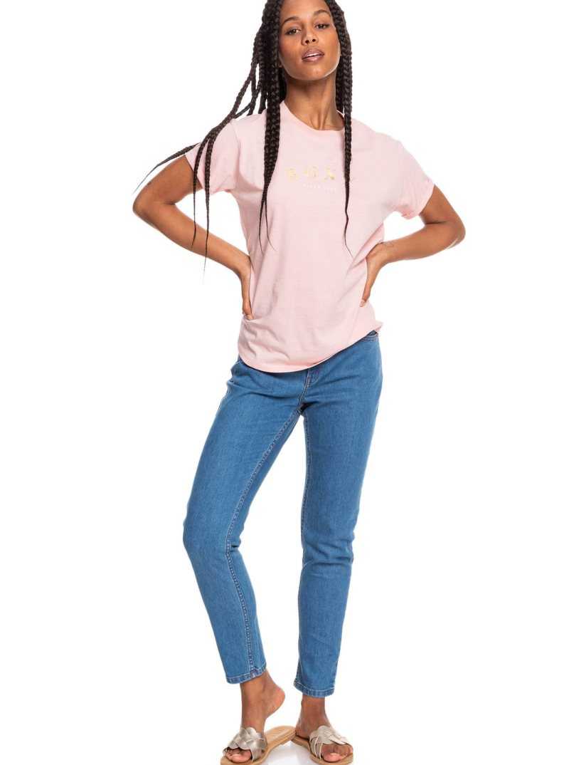 Debardeur Roxy Epic Afternoon Corta Sleeve T-Shirt Femme Rose | 978456ETB