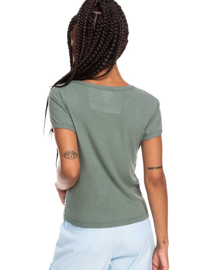 Debardeur Roxy Frozen Night Screen Tee Femme | 392581KQH