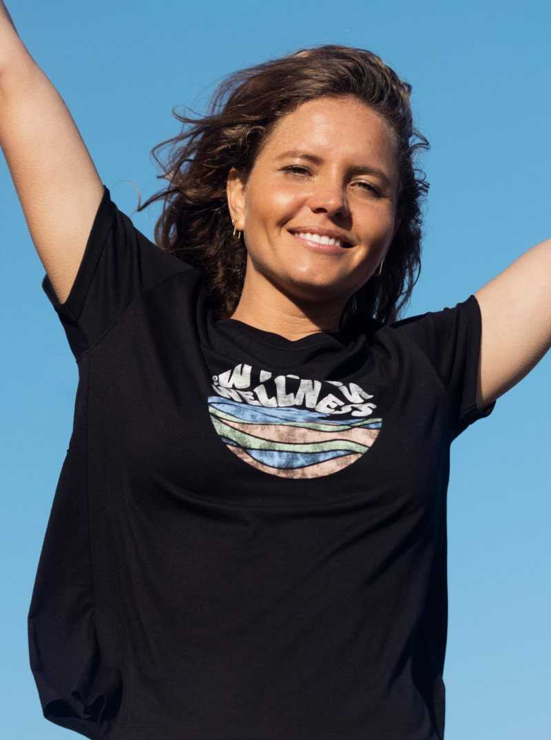 Debardeur Roxy Health Day Screen Tee Femme Grise Foncé | 169573LZX