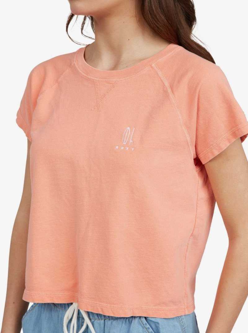 Debardeur Roxy Just Surf Oversized T-Shirt Femme Corail | 362970BYJ