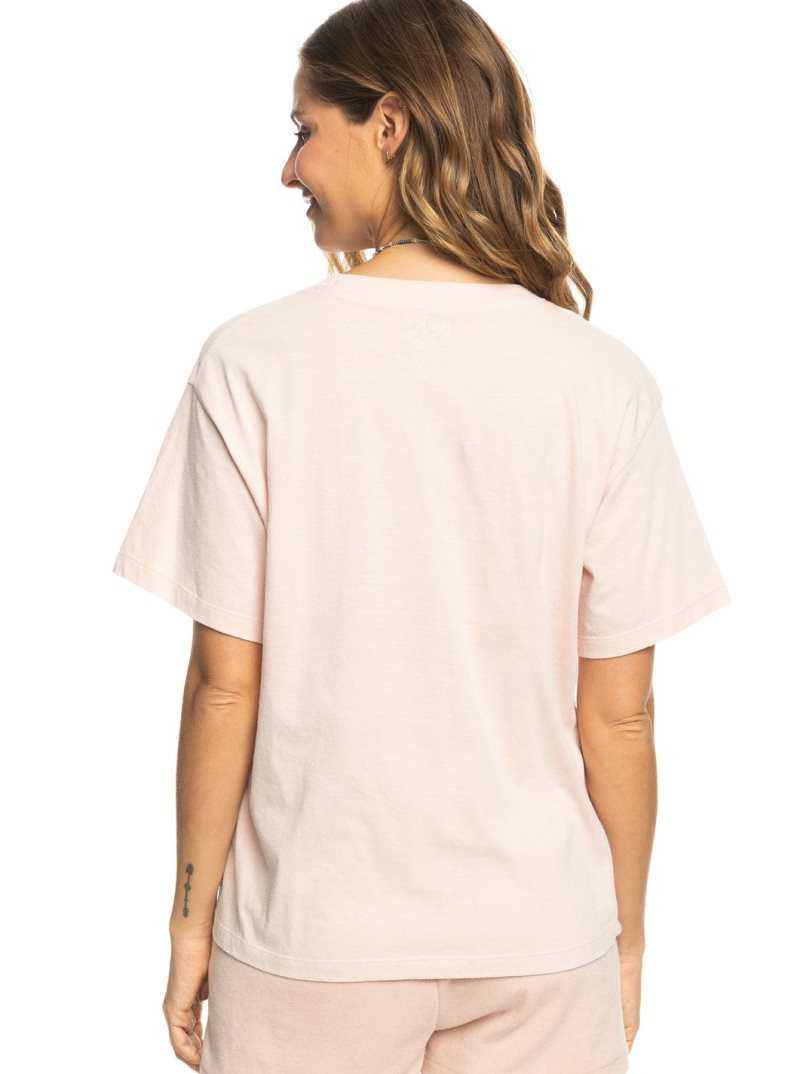 Debardeur Roxy Moonlight Sunset A Oversized Boyfriend T-Shirt Femme Corail | 134597TXL