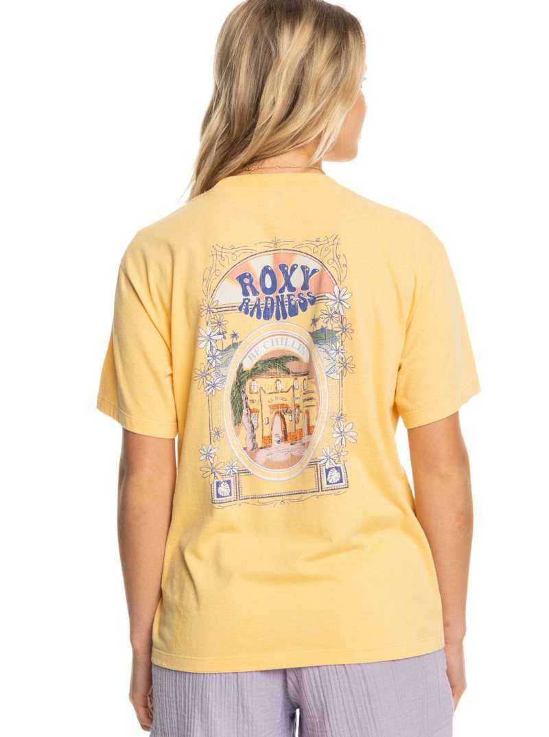 Debardeur Roxy Moonlight Sunset Oversized Boyfriend T-Shirt Femme | 169843DLC