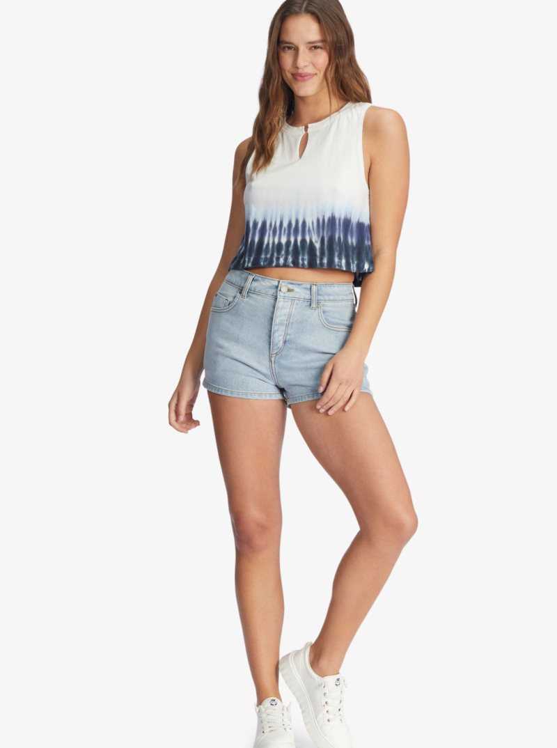 Debardeur Roxy Ocean Dreams Sans Manches T-Shirt Femme Bleu | 075918KDU