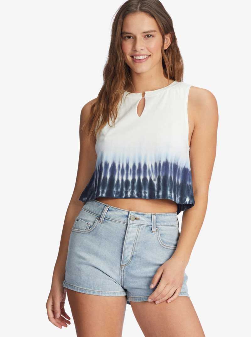 Debardeur Roxy Ocean Dreams Sans Manches T-Shirt Femme Bleu | 075918KDU