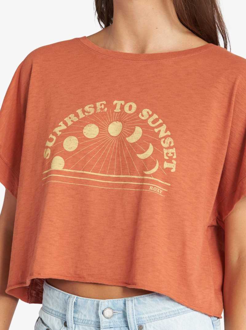 Debardeur Roxy Sunrise To Sunset Drop Shoulder T-Shirt Femme | 286379ABW