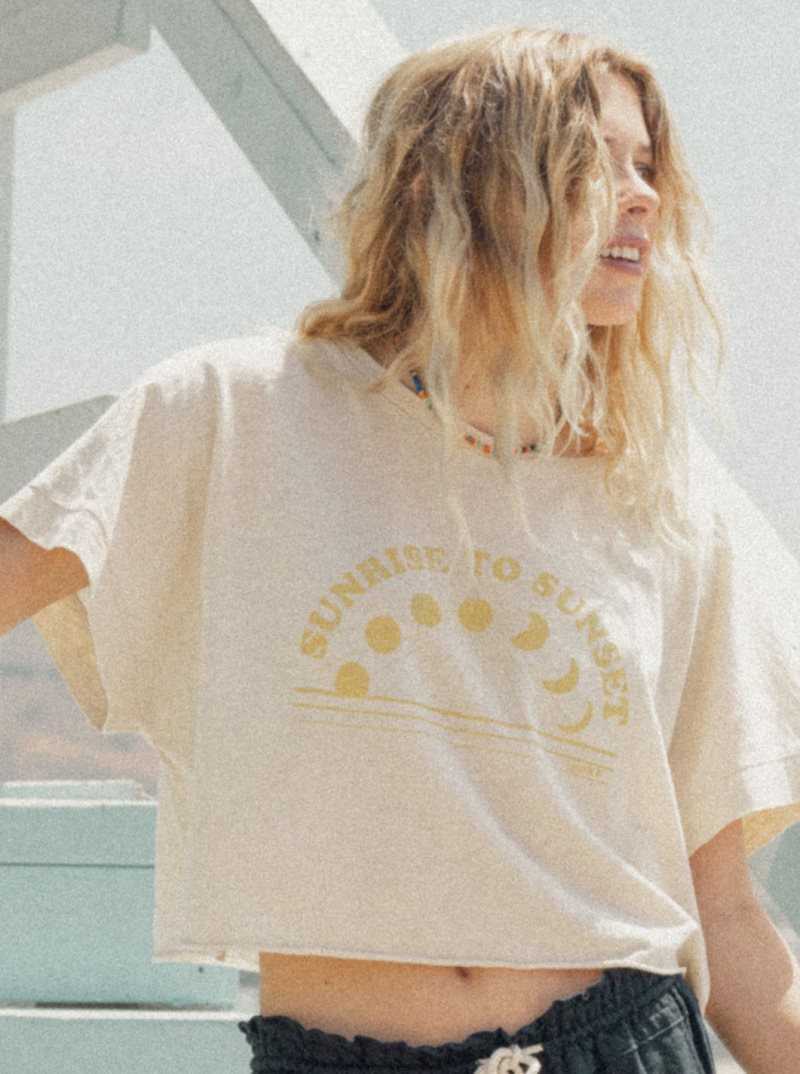 Debardeur Roxy Sunrise To Sunset T-Shirt Femme | 396072AWF