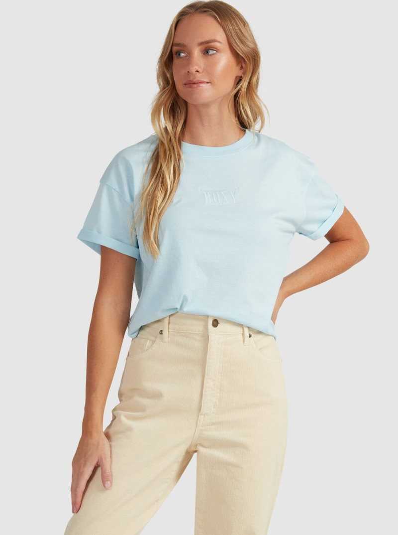 Debardeur Roxy Surfing In Sunshine Screen Tee Femme Bleu | 548019TUO