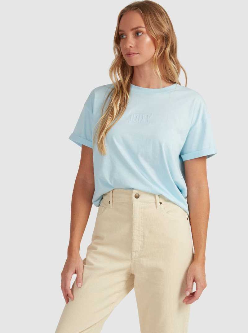 Debardeur Roxy Surfing In Sunshine Screen Tee Femme Bleu | 548019TUO