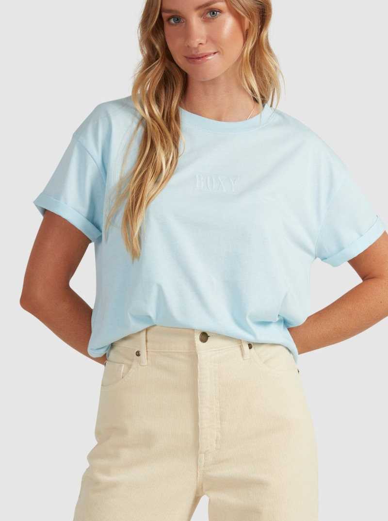 Debardeur Roxy Surfing In Sunshine Screen Tee Femme Bleu | 548019TUO