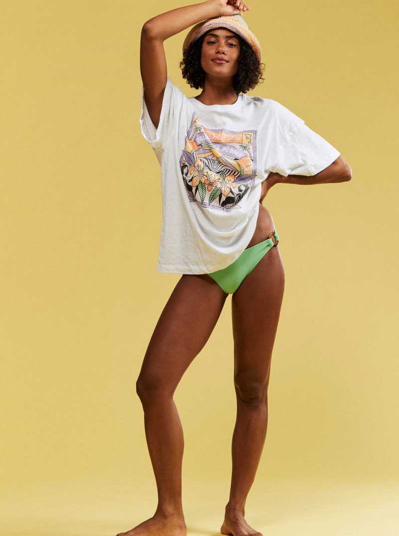 Debardeur Roxy Sweet Sunshine Oversized T-Shirt Femme Blanche | 241507JCS