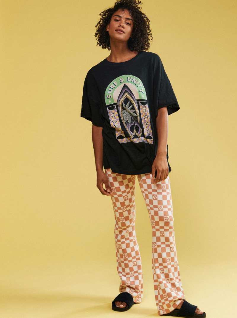 Debardeur Roxy Sweet Sunshine Oversized T-Shirt Femme Grise Foncé | 391542WIJ