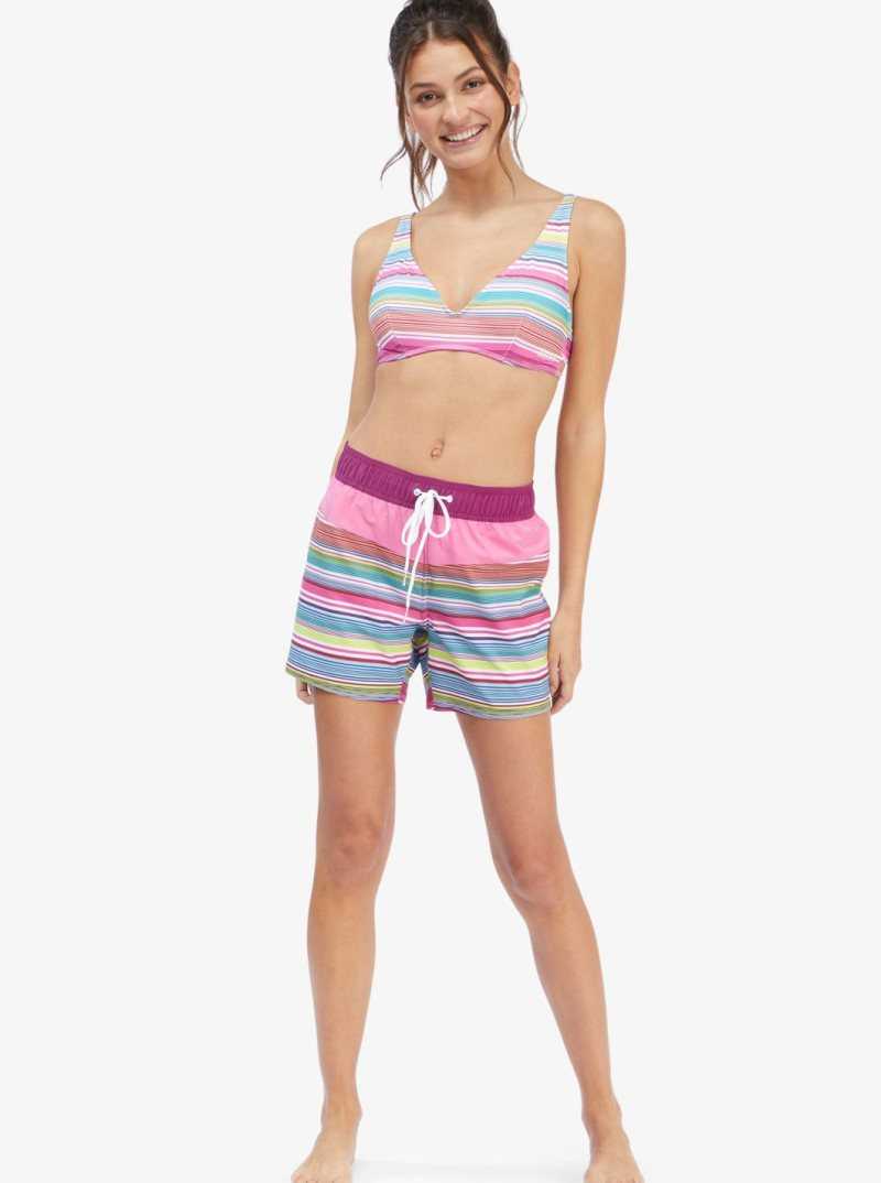 Hauts De Bikini Roxy Active Underwired Femme Blanche Stripes | 085137IVM
