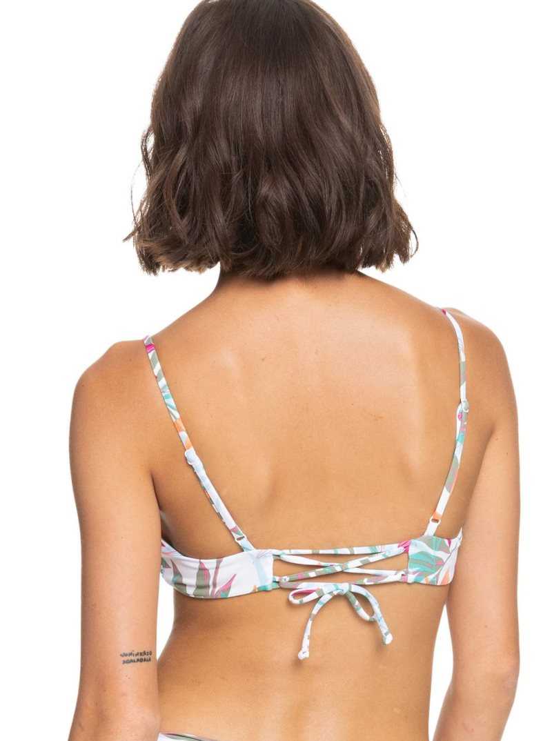 Hauts De Bikini Roxy Beach Classics Athlétiques Triangle Femme Blanche | 945716LBQ
