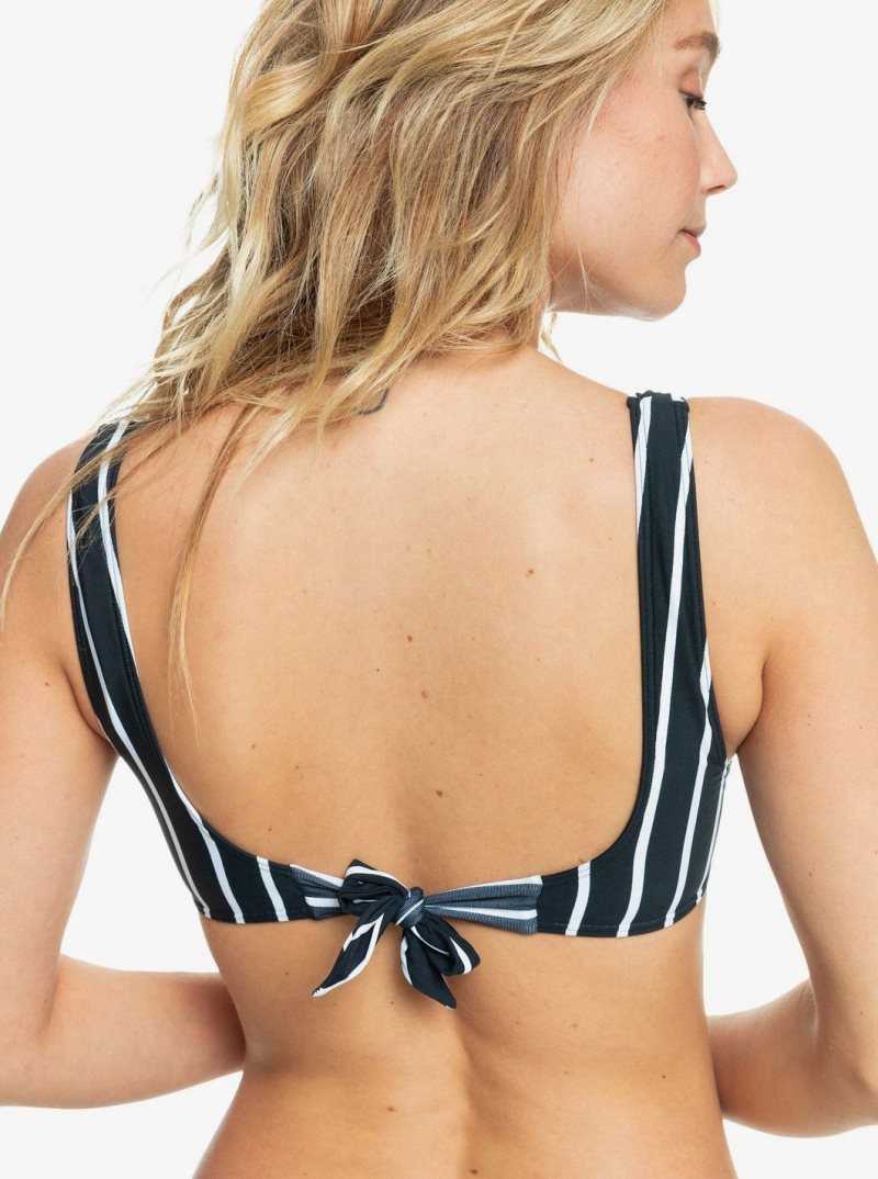 Hauts De Bikini Roxy Beach Classics Elongated Triangle Femme Grise Foncé | 459027LBJ