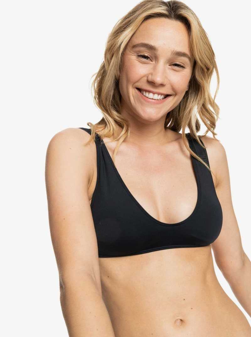 Hauts De Bikini Roxy Beach Classics Elongated Triangle Femme Grise Foncé | 528734FUP