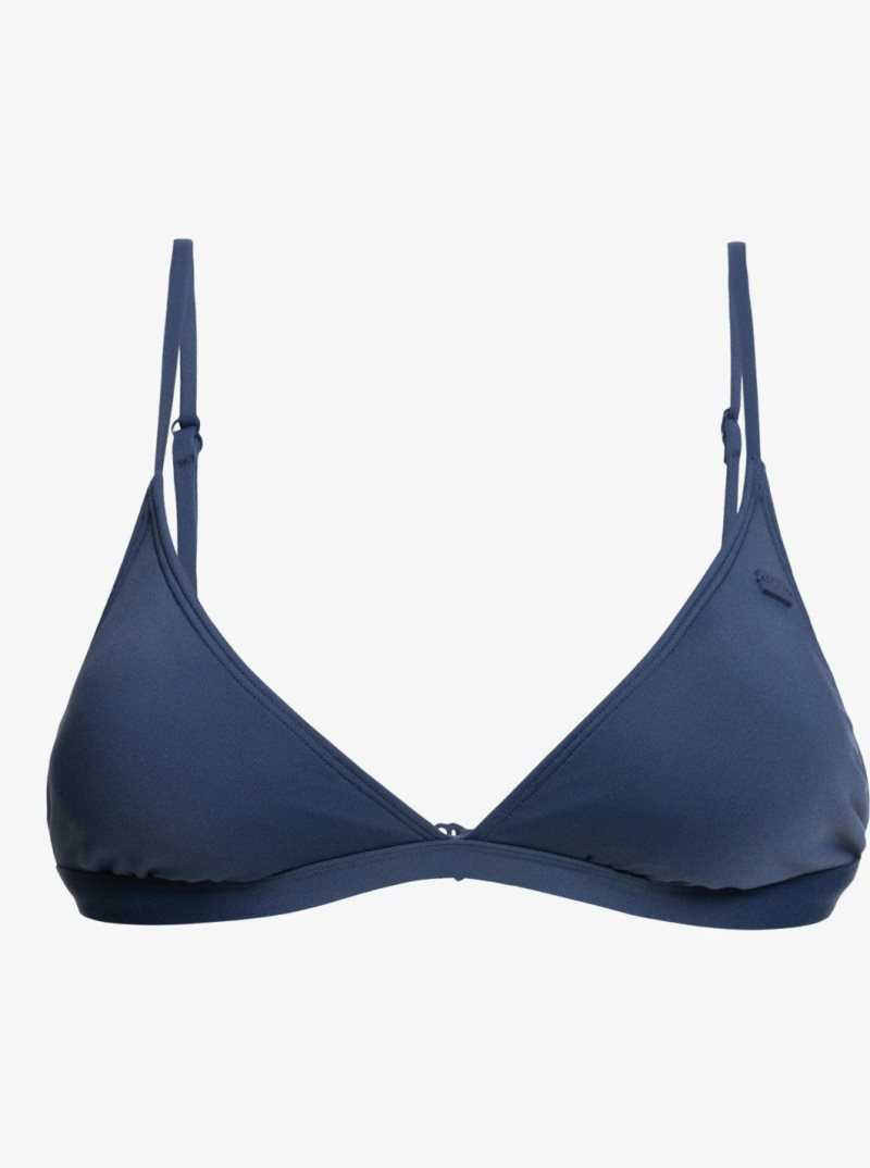 Hauts De Bikini Roxy Beach Classics Elongated Triangle Femme Indigo | 735496DFX