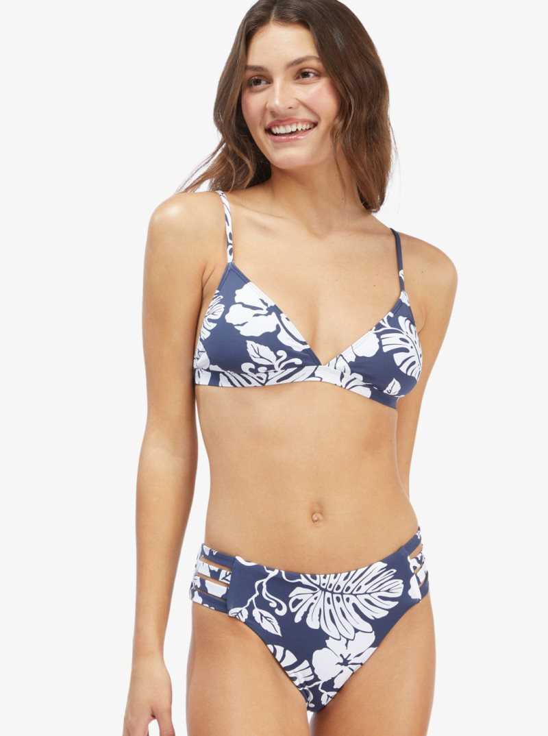 Hauts De Bikini Roxy Beach Classics Fixed Triangle Femme Indigo | 806251AQZ