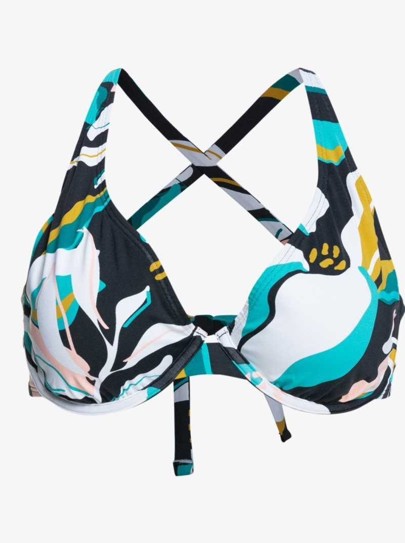 Hauts De Bikini Roxy Beach Classics Separate Femme Grise Foncé | 453872IFU