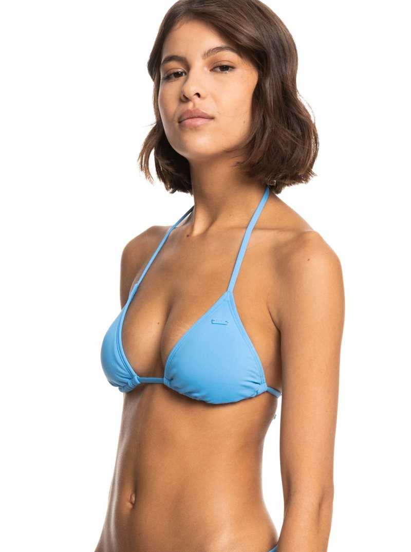 Hauts De Bikini Roxy Beach Classics Tiki Triangle Femme Azur Bleu | 465893NYQ