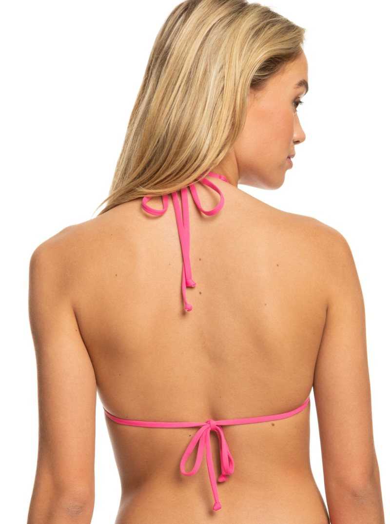 Hauts De Bikini Roxy Beach Classics Tiki Triangle Femme Rose | 825637ZWO