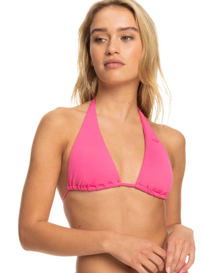 Hauts De Bikini Roxy Beach Classics Tiki Triangle Femme Rose | 825637ZWO