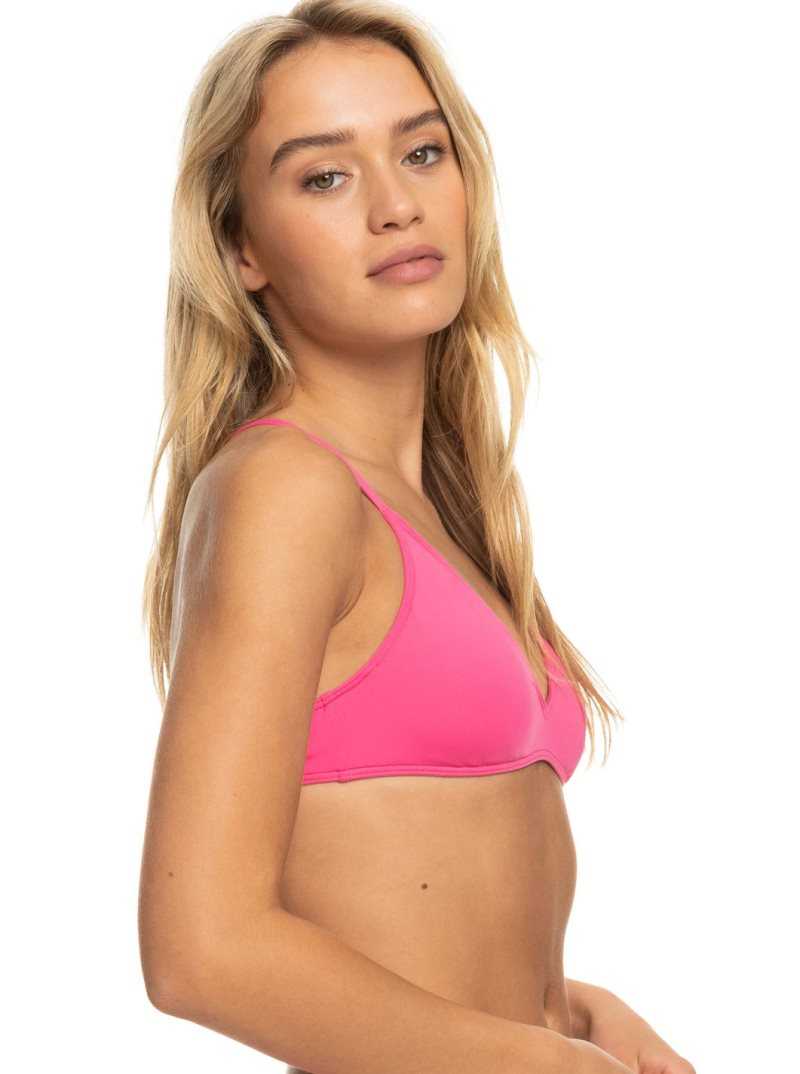Hauts De Bikini Roxy Beach Classics Triangle Femme Rose | 378192VJN