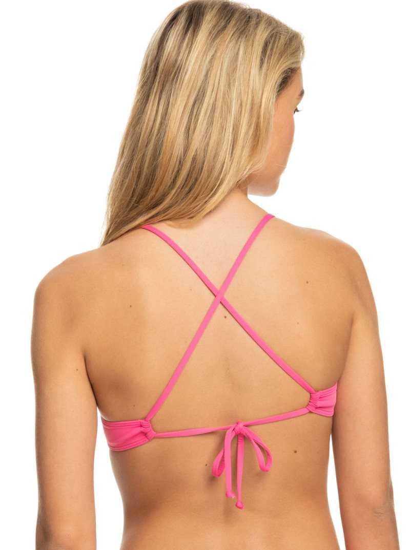 Hauts De Bikini Roxy Beach Classics Triangle Femme Rose | 378192VJN