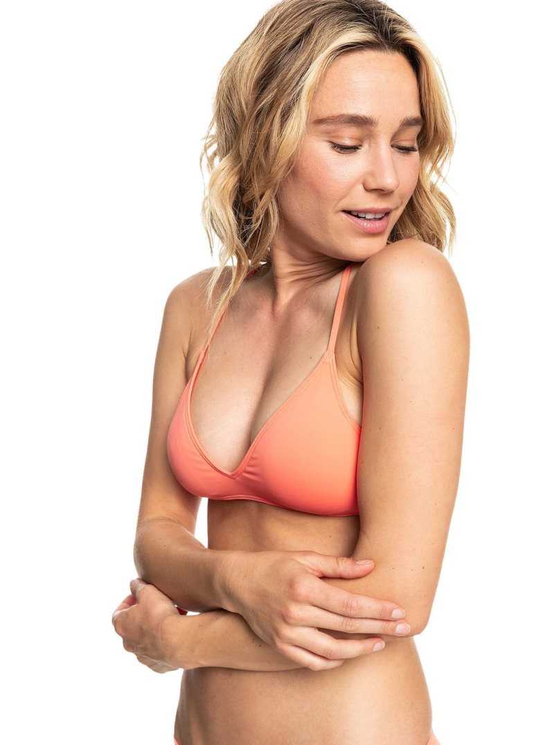 Hauts De Bikini Roxy Beach Classics Triangle Femme Corail | 728934UVS