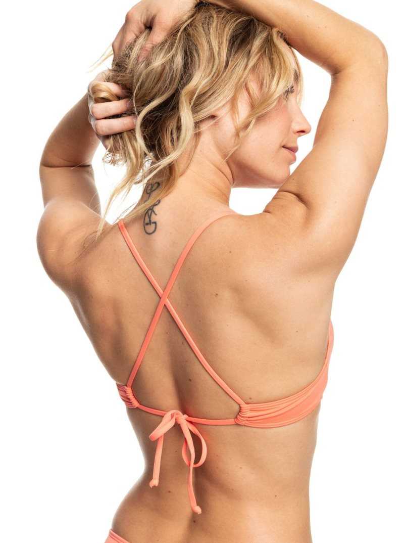 Hauts De Bikini Roxy Beach Classics Triangle Femme Corail | 728934UVS