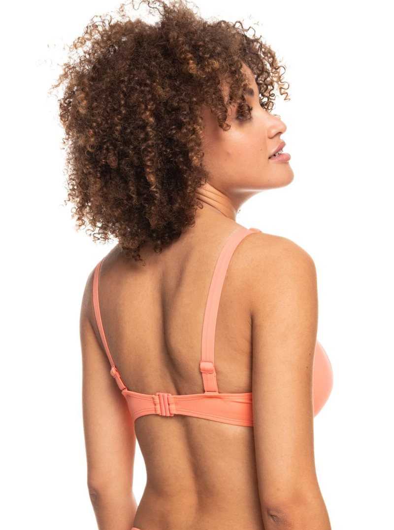 Hauts De Bikini Roxy Beach Classics Underwired D-Cup Femme Corail | 346578ERH